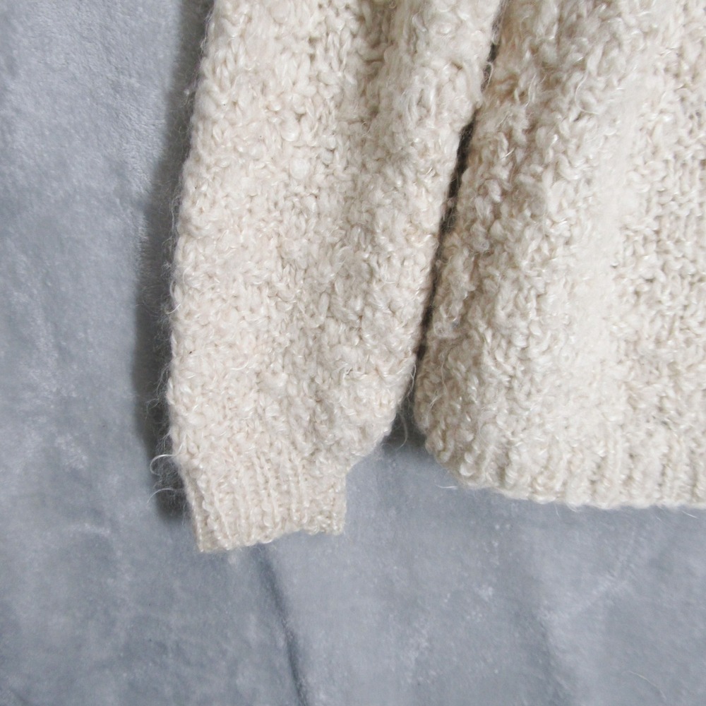 The Black Sheep Large Homespun Knit Cardigan Open Front Cozy Bohemian Women - Picture 4 of 9